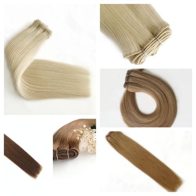 Remy Haarverlängerungen Weft 100% menschliche Haare Bündel Rückerstattungen Jungfräulein Flat Weft Haar