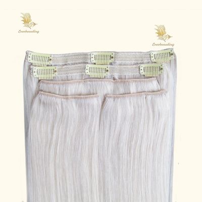 16-24 Zoll 150g Clip in Human Hair Extensions Doppelweft verschiedene Längenoptionen