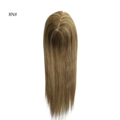 16 Zoll Mono Topper Handgebundenes Monofilament menschliches Haar Stück mit niedrigen Versandkosten