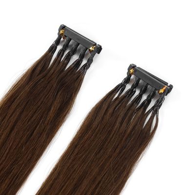 Keine Vergießung Russischer Jungfrauenhaar Kutikel Ausgerichtet 6D Haarverlängerungen 2nd Generation
