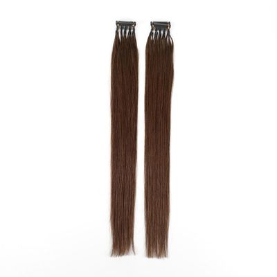 6D-Haarverlängerungen, vorgebunden, brasilianisch, doppelt gezogene Kutikel, ausgerichtet Remy-Haar