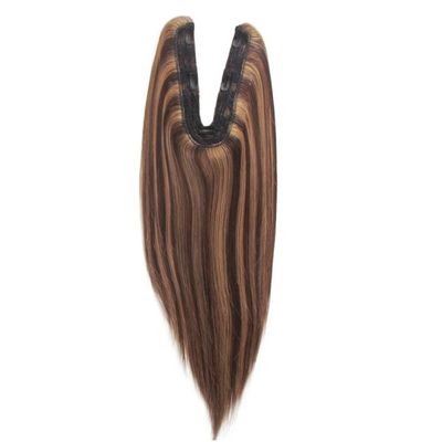 US Human Hair Topper Virgin Remy U Part Topper Gerade Textur
