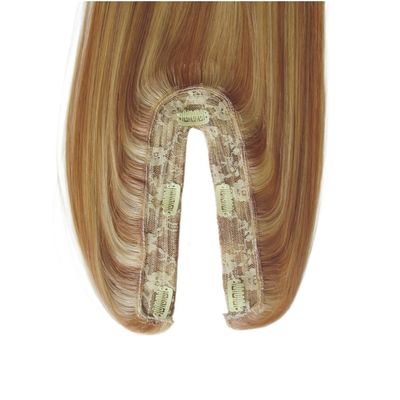 US Human Hair Topper Virgin Remy U Part Topper Gerade Textur