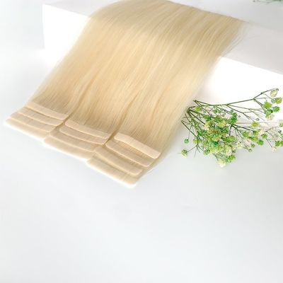 Menschliches Haar vorgebundener Stil Rohblonde Farbe 100% europäisches Band in Haarverlängerungen