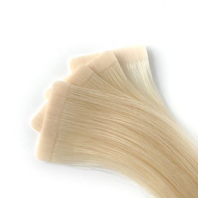 Menschliches Haar vorgebundener Stil Rohblonde Farbe 100% europäisches Band in Haarverlängerungen