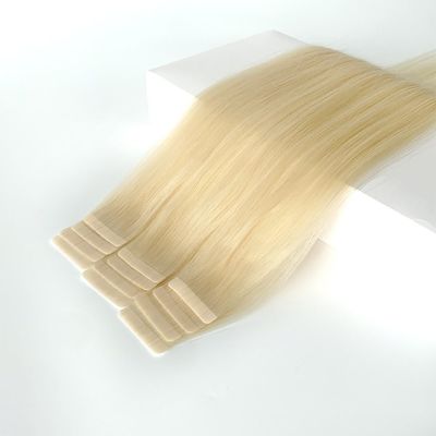 Menschliches Haar vorgebundener Stil Rohblonde Farbe 100% europäisches Band in Haarverlängerungen