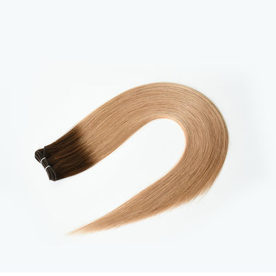 100 Remy menschliche Haare Nähen in Weft Doppelt gezogen Blond Russische Weft-Erweiterungen für Haare