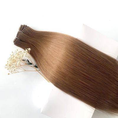 Auf Wunsch angepasst Doppelt gezogen Remy Maschine Weft Haarverlängerungen 100% Maschinennaht