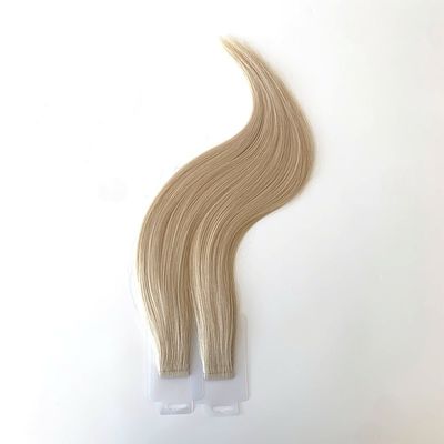 Vorgebundene menschliche Haarverlängerung mit Stick, unsichtbares, handgebundenes und nahtloses Eindruckband
