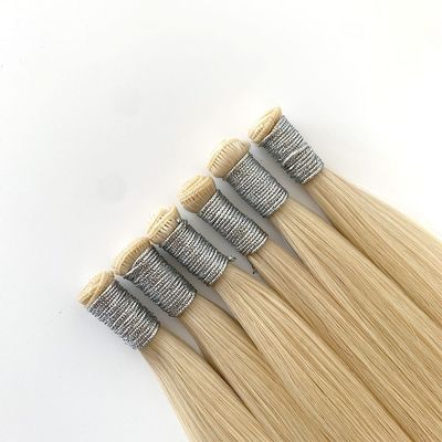 Haare Länge 24 Zoll 100% europäische menschliche Haare Unsichtbares Band in Haarverlängerungen Genius Weft Anpassung