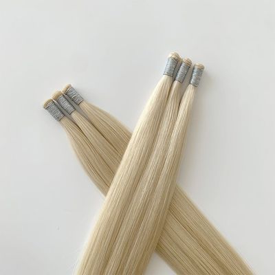 Haare Länge 24 Zoll 100% europäische menschliche Haare Unsichtbares Band in Haarverlängerungen Genius Weft Anpassung