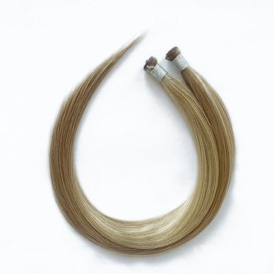 Straight Style Genius schneidet menschliche Haare Haut-Weft-Tape-Erweiterungen mit Klebstoff und Klebstoff