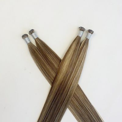 Human Haare Erweiterungen von Spendern Natürliche gerade vietnamesische Haare Farbstoff Genius Weft