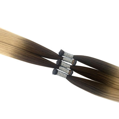 Europäisches menschliches Haar Hautweft nahtlos doppelt gezogen Genius Weft Haare für 100% Dichte