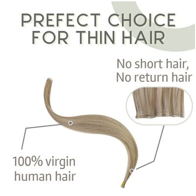 Doppelt gezogenes vietnamesisches menschliches Haar Genius-Weft Top Super Luxus gerade Erweiterungen