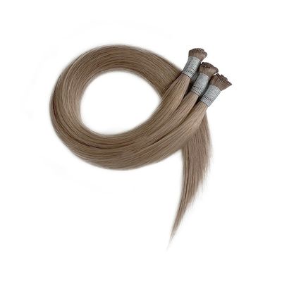 24 Zoll brasilianische Remy Kutikel ausgerichtet gerade Haare Handgebunden Weft Extensions Dünn weich