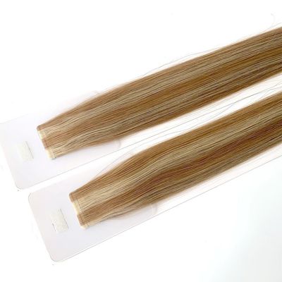 Stick-Vorbunden-Band-Haarverlängerungen aus russischem Nagelhaar und Slim Tape