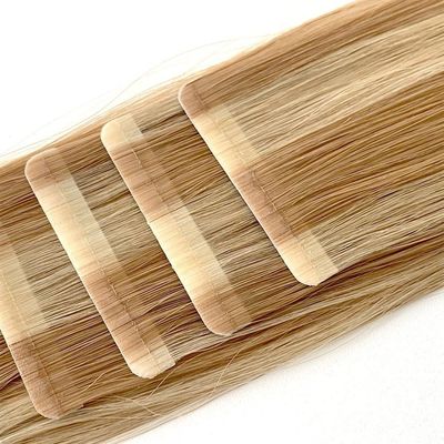 20-Zoll-Russische Remy-Slim-Tape-Ins-Doppelgezogene Haarverlängerungen auf Anfrage
