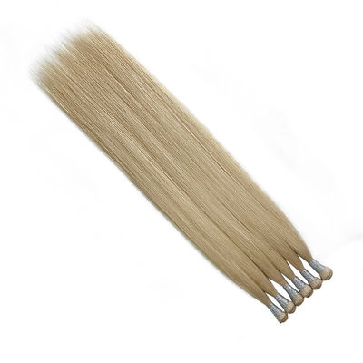 Handgebundenes Geflecht 12A Doppelt gezogenes menschliches Haar Handgebundenes Geflecht Verlängerung Dicke End Russisch