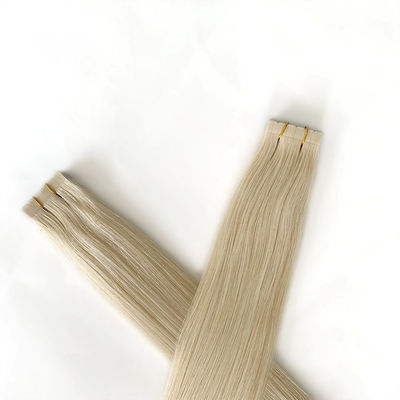 Haarverlängerungen Vollkutikel Ausgerichtet Mini-Tape Doppel gezeichnet 613 Blondine 20 Zoll gerade