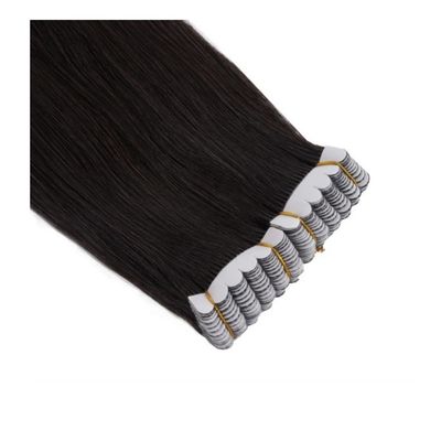 Kleben Sie vorgebundenes nahtloses Klebeband in echte menschliche Haarverlängerungen 100% doppelt gezogen