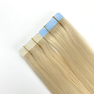 Remy-Haar Blond Schwarz Grau Farbe Kutikel Ausgerichtetes brasilianisches Band in menschlichen Haarverlängerungen