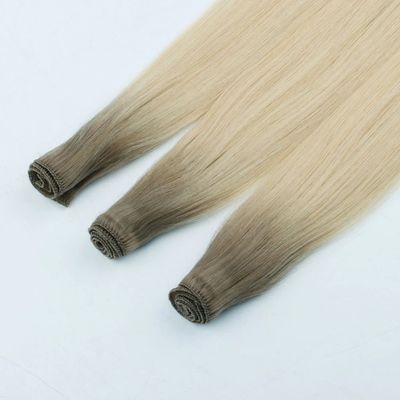 0.300kg Paketgewicht Handgebunden Russische Jungfrau Remy Haarwebe Erweiterungen Verwicklungsfrei