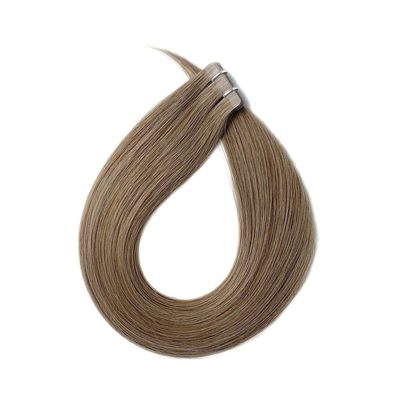 Muti-Color Doppel gezeichnet Jungfrau Remy Russische Nagelhaut Balayage Band Haarverlängerungen