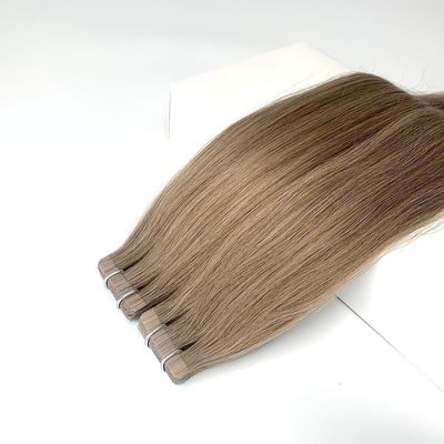Muti-Color Doppel gezeichnet Jungfrau Remy Russische Nagelhaut Balayage Band Haarverlängerungen