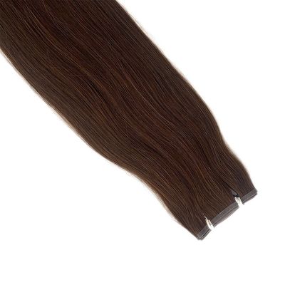 Muti-Farbe Doppelt gezogene indische Remy-Haarverlängerung mit nahtlosem handgebundenen Haut-PU-Weft
