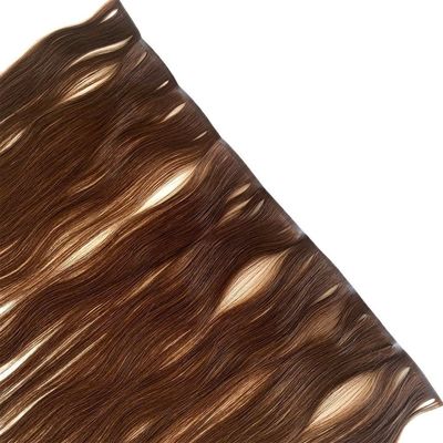 Muti-Farbe Doppelt gezogene indische Remy-Haarverlängerung mit nahtlosem handgebundenen Haut-PU-Weft