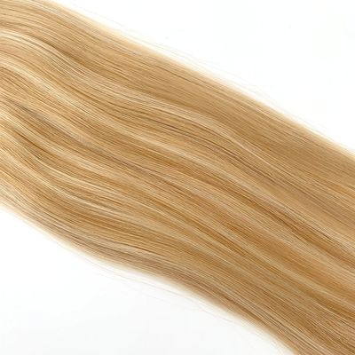 Human Hair Straight Style PU Skin Weft Handgebunden Mini Flat Weft für Salon Remy Haare