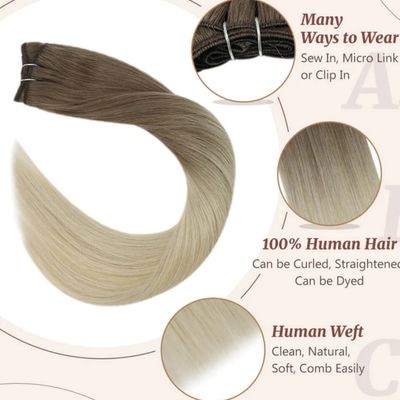 Europäisches Doppelgezogenes Haargeflecht Russisches Doppelgeflecht Remy Pferdeschwanz Menschliches Geflecht 100g/Packung