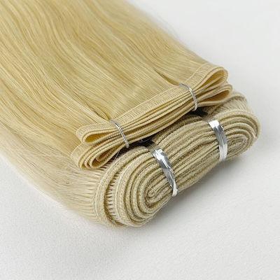 WEFT-231008 Blonde Farbe Haarweft-Erweiterungen Gerade Blonde Remi Doppelweft-Maschine