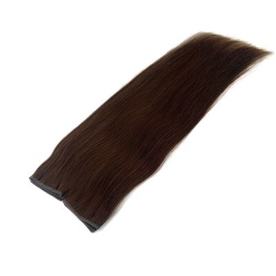 Muti Farbe Remy Haarverlängerungen 100% peruanische Flachwebe menschliches Haar mit Haut PU Webe