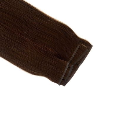 Muti Farbe Remy Haarverlängerungen 100% peruanische Flachwebe menschliches Haar mit Haut PU Webe