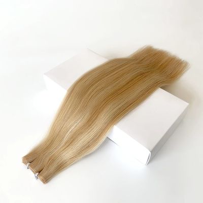 Human Hair PU Hautweft in Muti-Farbe für die Verpackung Größe 50,00cm * 8,00cm * 3,00cm