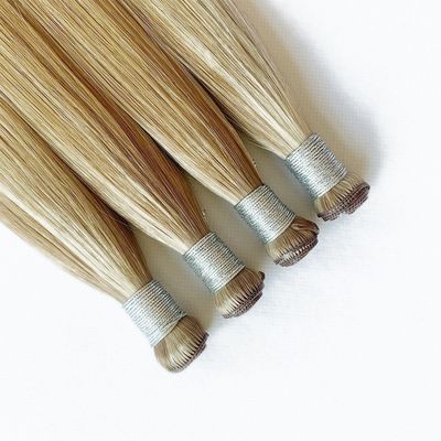 Doppel gezeichnet Blondine Genius Weft menschliche Haarverlängerungen Keine Verwirrung 30-Tage Rückerstattung