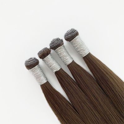 Straight Style Rohindische menschliche Haarverlängerung US-Genie Doppelt gezogen Ein Spenderhaar