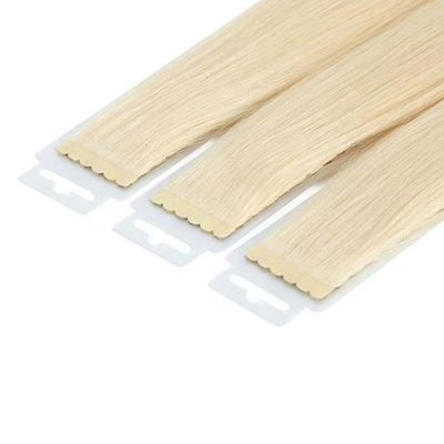 Vollkutikel ausgerichtet Mini-Tape Haarverlängerungen doppelt gezogen 613 Blond 1 * 1 Größe Kleines Band