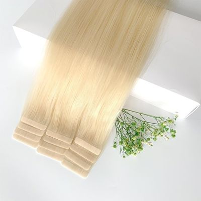 Doppel gezeichnet Blondine Human Tape Haarverlängerungen Haare Verkäufer mit geschätzten Lieferzeit