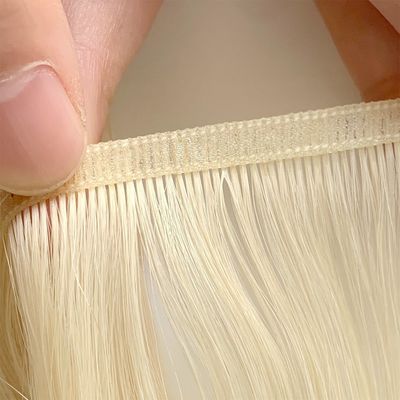 50.00cm * 8.00cm * 3.00cm Paketgröße Gerade menschliches Haar Jungfrau Flat Weft Erweiterungen