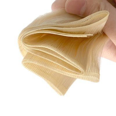 50.00cm * 8.00cm * 3.00cm Paketgröße Gerade menschliches Haar Jungfrau Flat Weft Erweiterungen