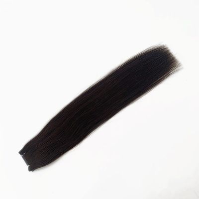 Zweifach gezogenes PU-Haut-Woffe nahtloses Haar Luxus Jungfrau brasilianisches menschliches Haar für Anfragen