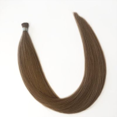 Super doppelt gezogene europäische Nagelhaut intakt Keratin I Tip 100% Remy Naturhaar IT-20189