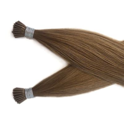 Super doppelt gezogene europäische Nagelhaut intakt Keratin I Tip 100% Remy Naturhaar IT-20189