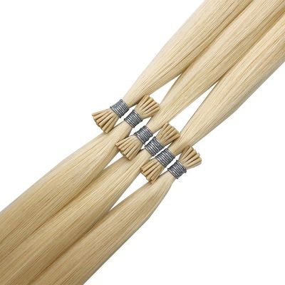 US 100% russisch I Tip Human Hair Extensions doppelt mit italienischen Perlen gezeichnet Tipp Klebstoff