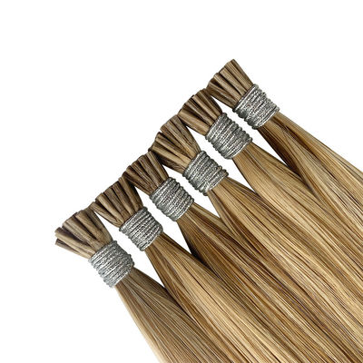 12-28 Zoll italienische Perlen Tipp doppelt gezogen I Tipp Remy Keratin menschliche Haarverlängerungen