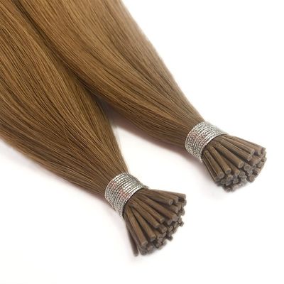 12-28 Zoll italienische Perlen Tipp doppelt gezogen I Tipp Remy Keratin menschliche Haarverlängerungen