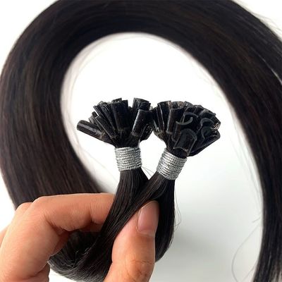 12-28 Zoll gerade U Spitze menschliche Haarverlängerungen doppelt gezogen mit intakter Nagelhaut